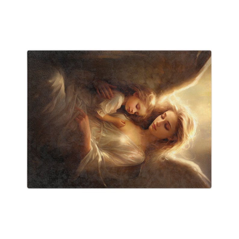 Angel Blanket, lightweight Blanket, Beautiful Guardian Angel, Cozy Christian Blanket Gift, Lovely Gift for Christian, Christian Home Decor zdjęcie 9