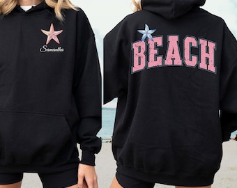 Personalized Seashells Hoodie Beach Hoodie Beach Hoodies Oversized Hoodie Beachy Sweatshirt Beachy Hoodies Coconut Girl Surf Hoodie Beach