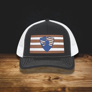 EMBROIDERED Patriotic Flag Hat, American Flag Performance Trucker Hat, Trucker Hats, Flag Dad Hat, USA Hat, Christmas Gift| Patriotic Hat