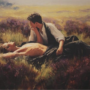 Queer Art Retro Vibe, Gay Scottish art, Queer Art Canvas Gallery Wraps, Gay Art, Elegant Queer Canvas Art LGBTQ Gifts Wall Art gay LGBTQ Art