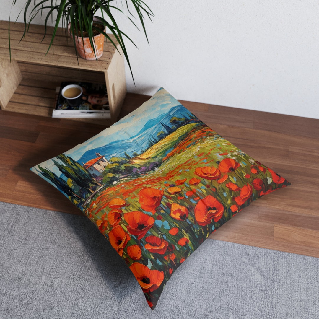 Floor Pillows Cute Pillows Colorful Pillows Aesthetic Etsy