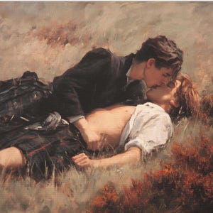 Queer Art Retro Vibe, Gay Scottish art, Queer Art Canvas Gallery Wraps, Gay Art, Elegant Queer Canvas Art LGBTQ Gifts Wall Art gay LGBTQ Art