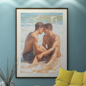 DIGITAL Download Queer Art Retro Vibe, Gay Scottish art, Queer Art, Gay Art, Elegant Queer digital Art LGBTQ Gifts Wall Art gay LGBTQ Art