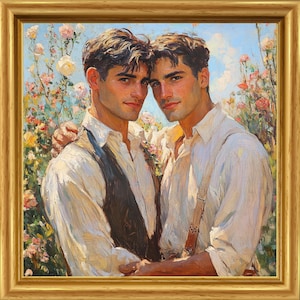 Queer Art, Subtle Pride, Gay Art, Gay Male, Cool Stuff, Gay Wall Art, Queer Art Print, Gay Male Art, Gay Art, LGBTQ Wall Art, Vintage Poster