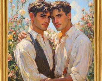 Queer Art, Subtle Pride, Gay Art, Gay Male, Cool Stuff, Gay Wall Art, Queer Art Print, Gay Male Art, Gay Art, LGBTQ Wall Art, Vintage Poster