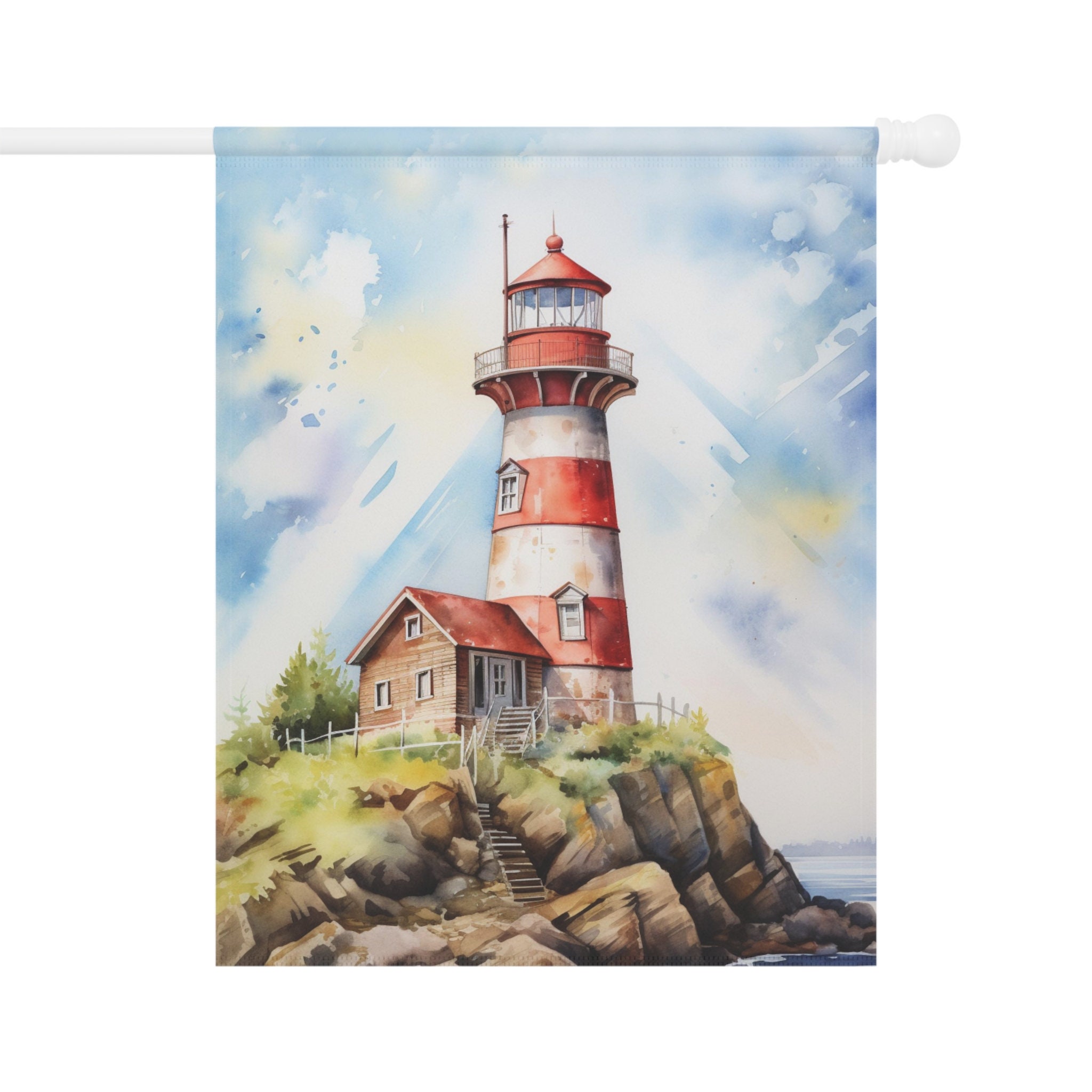 Lighthouse Garden & House Banner Decorative Yard Flag Colorful Gift ...