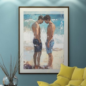 DIGITAL Download Queer Art Retro Vibe, Gay Scottish art, Queer Art, Gay Art, Elegant Queer digital Art LGBTQ Gifts Wall Art gay LGBTQ Art