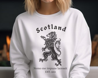 Scotland Sweatshirt, Scotland Sweater, Glasgow Sweatshirt, Vintage Scotland Sweatshirt, gaelic shirt, Scottish shirt, Scotland lion shirt