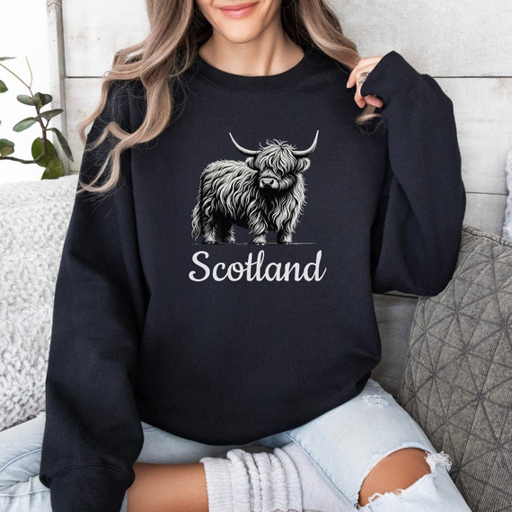 Highland Cow Sweatshirt, Scottish Gifts, Scottish Shirts, Highland Cows, Highland Coos, Cow Scottish, Scottish Cow Shirt, Cow shirt