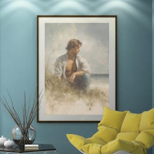Queer Art Retro Vibe, Gay Muscle Art, Canvas Gallery Wraps, Gay Art, Elegant Queer Canvas Art LGBTQ Gifts, Wall Art gay, LGBTQ Art, Gay Art
