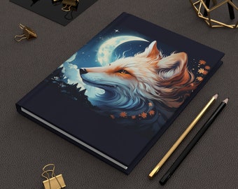 Hardcover Journal Foxcore, Fox Journal, Fox Gift, Foxcore, Notebook Diary, Foxcore Journal, Fairycore Journal, Diary Foxes, Fox Diary Poetry