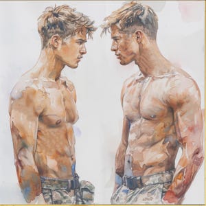 Queer Art, Subtle Pride, Gay Art, Male, Cool Stuff, Gay Wall Art, Queer Art Print, Gay Male Art, Gay Art, LGBTQ Wall Art, Vintage Poster