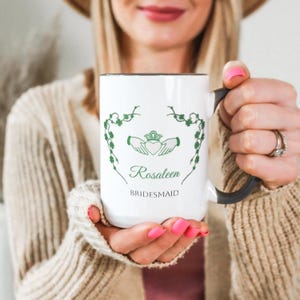 Personalized Bridesmaid Gift, Irish Gift, Personalized Mug, Bridesmaid Mug, Custom Mug, Bridal Party Gift, Wedding Party Gifts Maid of honor