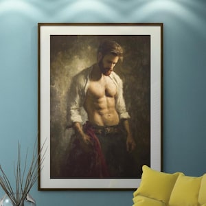 DIGITAL Download Queer Art Retro Vibe, Gay Scottish art, Queer Art, Gay Art, Elegant Queer digital Art LGBTQ Gifts Wall Art gay LGBTQ Art