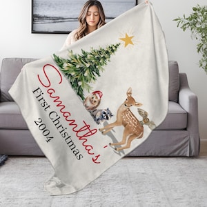 First Christmas Blanket Etsy