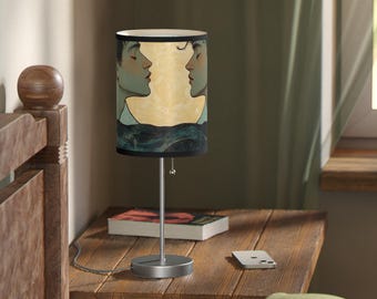 Queer Art Lamp, Gay Romance Art, Lamps, Gay Decor, Queer Decor, Home decorating Gay, LGBTQ Gifts, Queer Art Gifts, Lamps LGBTQ decor