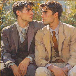 Queer Art, Subtle Pride,Gay Art, Gay Male, Cool Stuff, Gay Wall Art, Queer Art Print, Gay Male Art, Gay Art, LGBTQ Wall Art, Vintage Poster