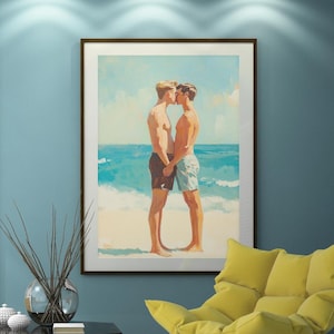 DIGITAL Download Queer Art Retro Vibe, Gay Scottish art, Queer Art, Gay Art, Elegant Queer digital Art LGBTQ Gifts Wall Art gay LGBTQ Art