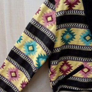 Southwest Tribal Pattern Woven Tapestry Crop Cowgirl Jacket/coat - Etsy