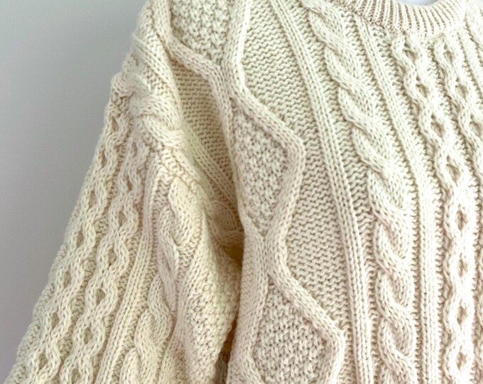 IRISH CABLE OVERSIZED SWEATER