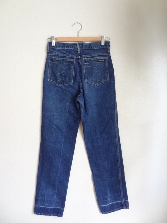 Vintage 70s/80s Calvin Klein Straight Leg High Ri… - image 4