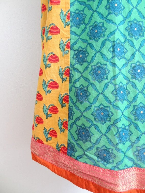 Vintage Cotton Sleeveless Indian Mini Dress // Bo… - image 7