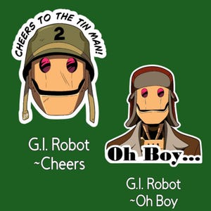 G.I. Robot UV Car Decals!