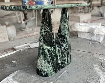 Spider Green Marble Console - Marble Console Table for Entryway - Living room Green Marble Furniture