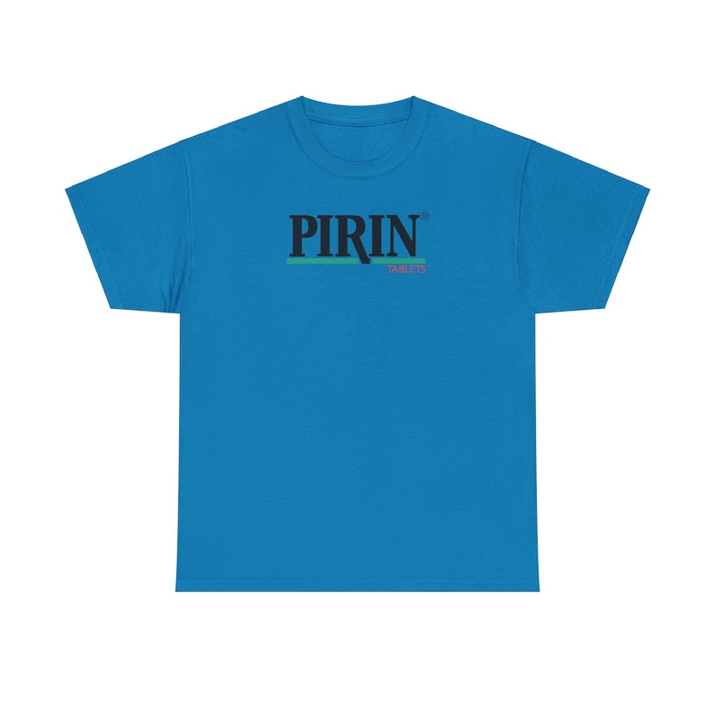 Pirin Tablets Parody T-Shirt, Funny Nostalgia Graphic Tee image 6
