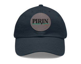 Pirin Tablets Birdcage Dad Hat with Leather Patch (Round) parody mashup nostalgia