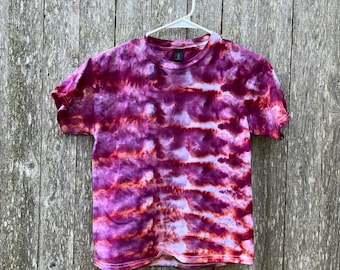 Hand Dyed Youth T-Shirt, Size Large, Tie Dye Kids Shirt