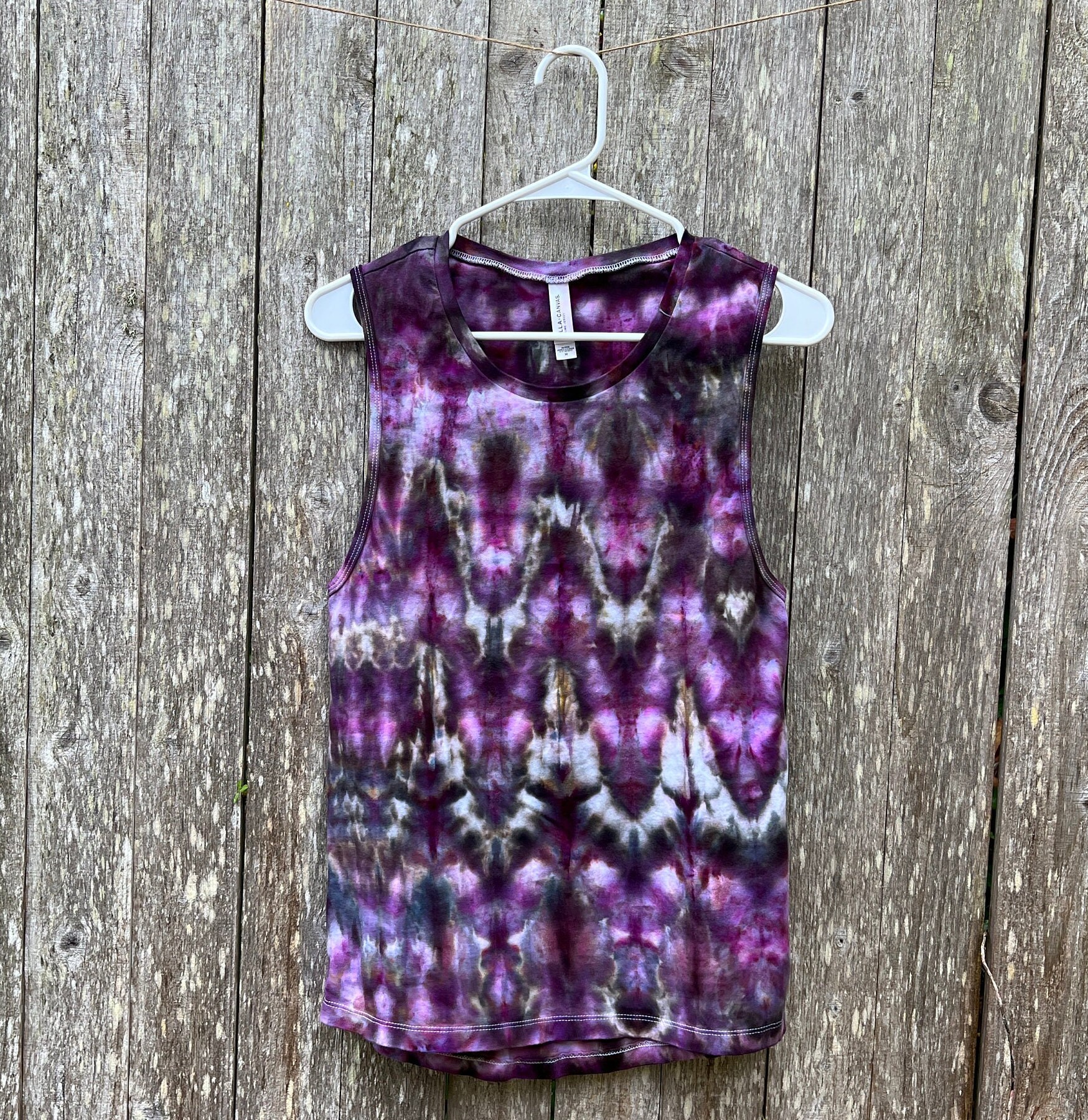Hand Dyed Women's Tank Top, Size Medium, Tie Dye Women's Tank