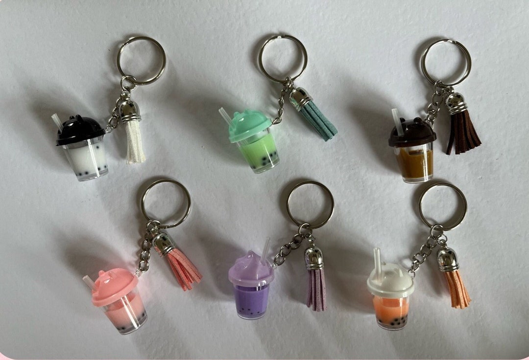 Bubble Tea Keychain Etsy UK