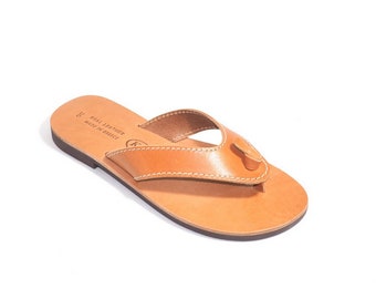 Handmade Greek leather sandals from Crete.