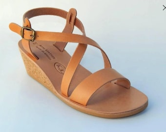 Handmade Greek PLATEAU Leather Sandals