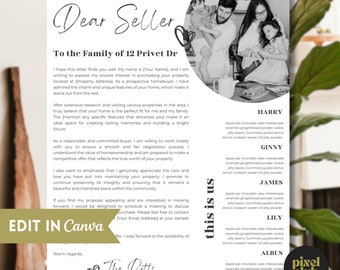 Home Offer Letter Template, We Love Your Home, Letter to Seller, House Offer Letter, Home Buying Process, Editable Home Offer Letter