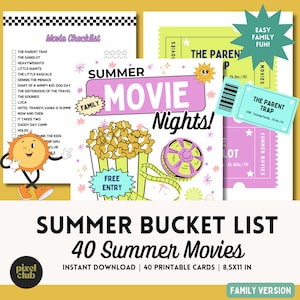 Summer Bucket List, Summer Activities Calendar, Bucket List, Summer Checklist, Movie Nights, Movie Bucket List, Movie Buff, Summer Vacation