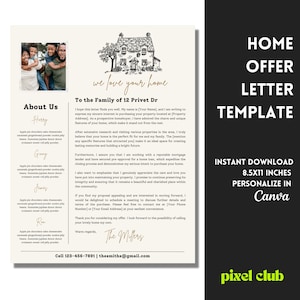 Home Offer Letter Template We Love Your Home Letter to Etsy Home Offer Letter Template We Love Your Home Letter to Etsy