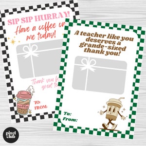 Teacher Gift Card Holders, Teacher Appreciation Gift Card Holder Printable, Teacher Thank You Gift For Christmas, Teacher Gift, School End