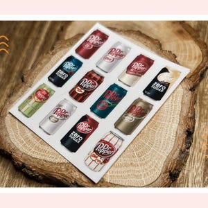 Dr. Pepper Lovers Sticker | Dr. Pepper Cans | Laptop Sticker | Water Bottle Sticker