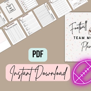 PDF Fussball Mom Planer, Fussball Team Mom Planer, Fussball Sammelplaner, Team Mom Sammelplaner, Team Mom Planner Bild 3