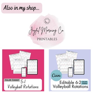 Volleyball Court Template, Volleyball Rotations Printable, Volleyball Formations Template, Game ...