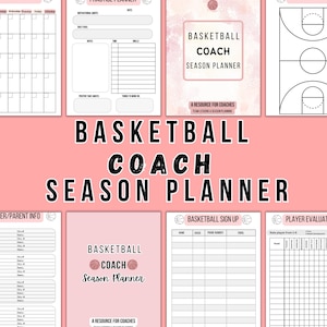 Basketball Planner, Basketball Coach Planner, Basketball Season Planner, Basketball PDF, Basketball Binder, Basketball Practice Plan