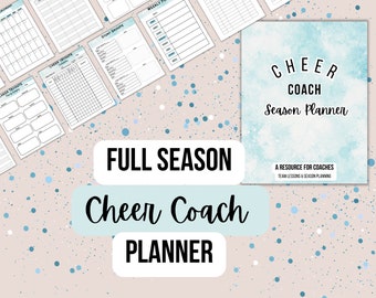 PDF Cheer Coach Saisonplaner, Jubelplan, Cheerleader-Planer, Cheer Coach Planer, druckbarer Jubelplan, Teamplaner, Jubelplan