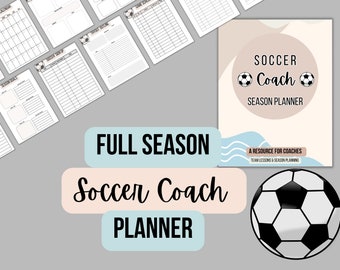 Soccer Coach Planner, Soccer Season Planner, Printable Soccer Planner, Soccer Forms, Soccer Binder, Soccer Team Planner