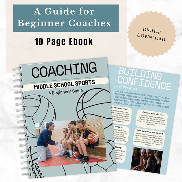 Coaching Mittelschule Sport Ebook, Anfänger-Coaching-Leitfaden, Mittelschul-Coaching-Leitfaden, Coaching für Anfänger, Coach’s Guide PDF