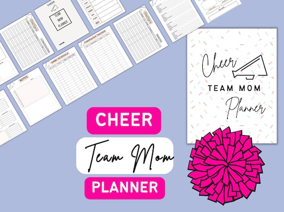 Cheer Mom Planner, Team Mom Planner, Cheer Planner, Printable Planner, Cheer Forms, Cheer Binder, Cheer Team Mom