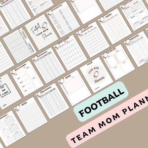 PDF Fussball Mom Planer, Fussball Team Mom Planer, Fussball Sammelplaner, Team Mom Sammelplaner, Team Mom Planner Bild 5