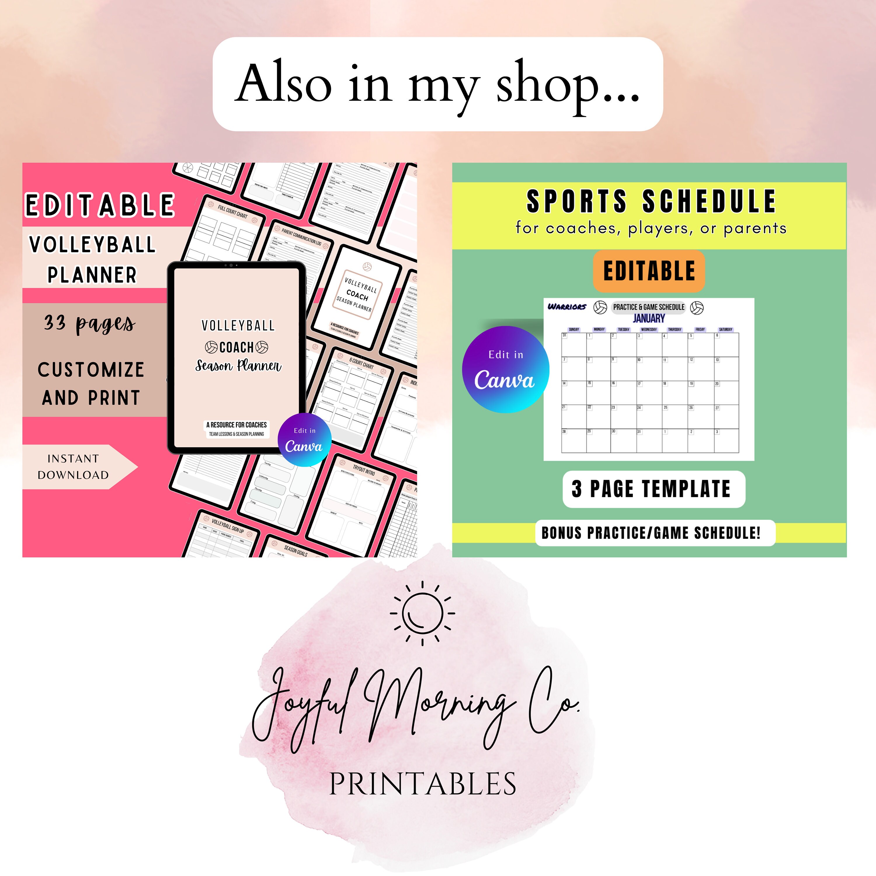 Volleyball Tryout Planner, Volleyball Tryout Sheet, Volleyball Coach's