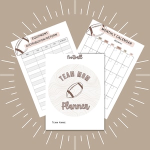 PDF Fussball Mom Planer, Fussball Team Mom Planer, Fussball Sammelplaner, Team Mom Sammelplaner, Team Mom Planner Bild 4